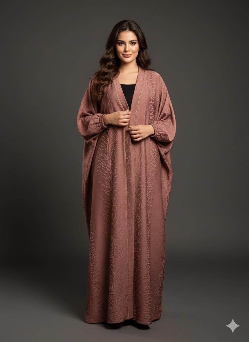 Dusty Rose Luxe Abaya