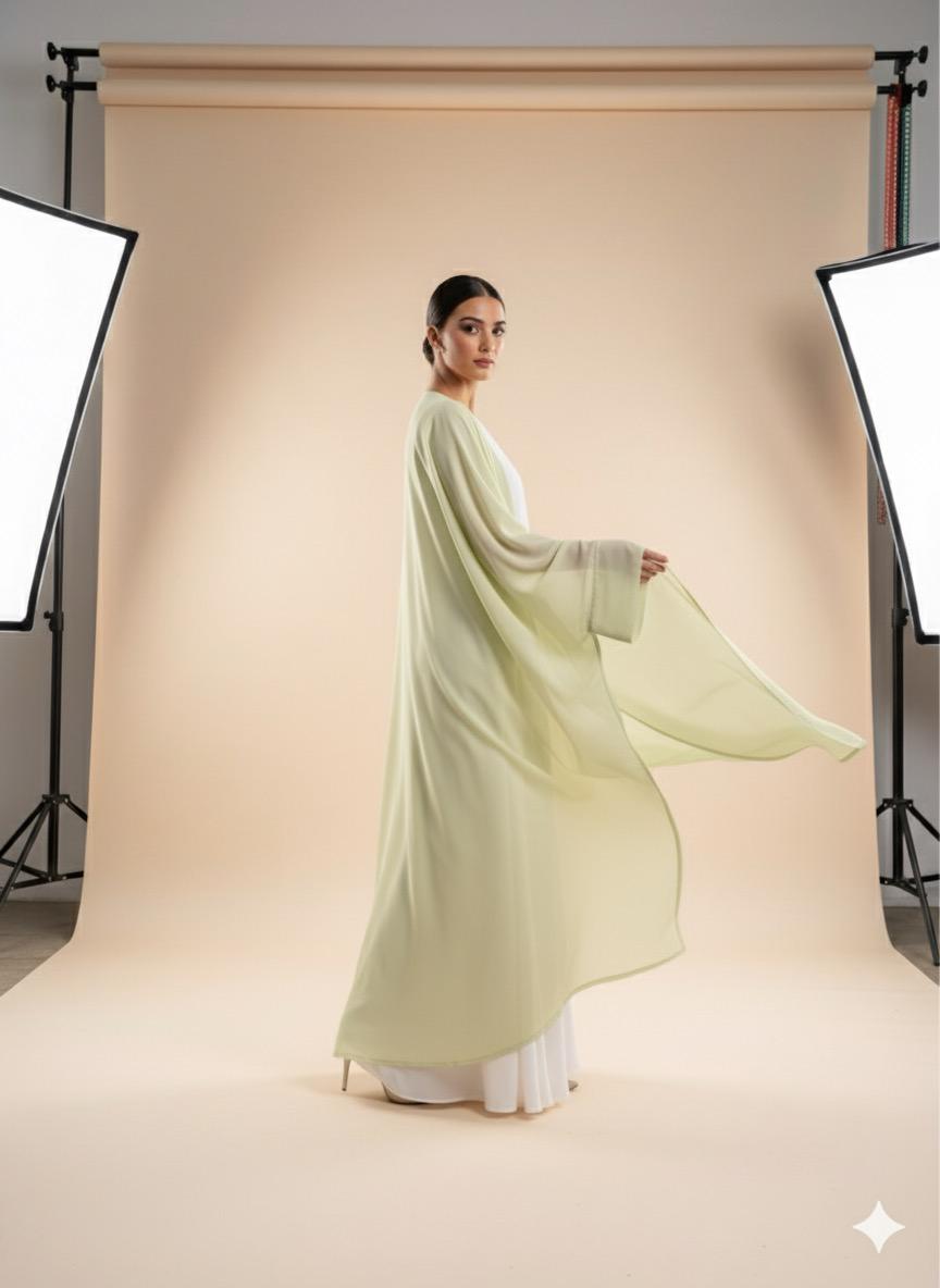 🩷 Blush Breeze Abaya (Pink)