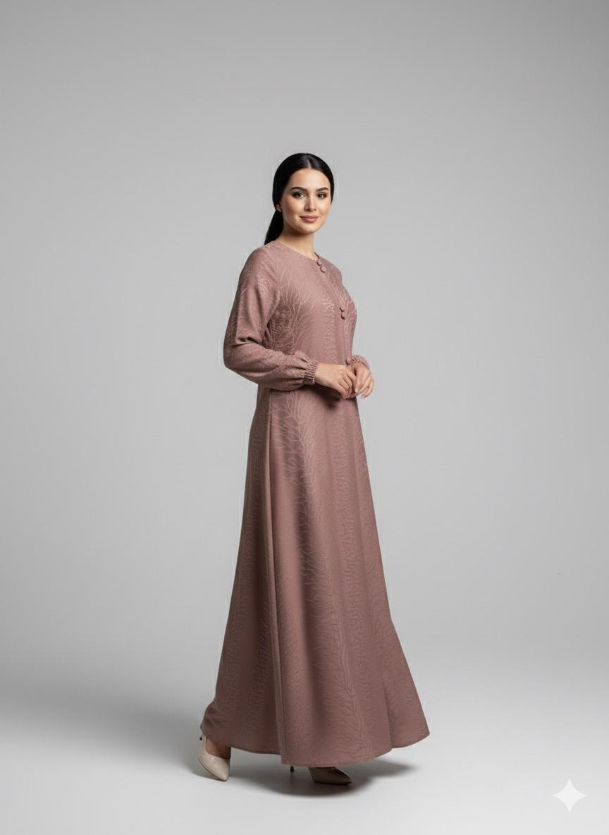 Rose wood Abaya