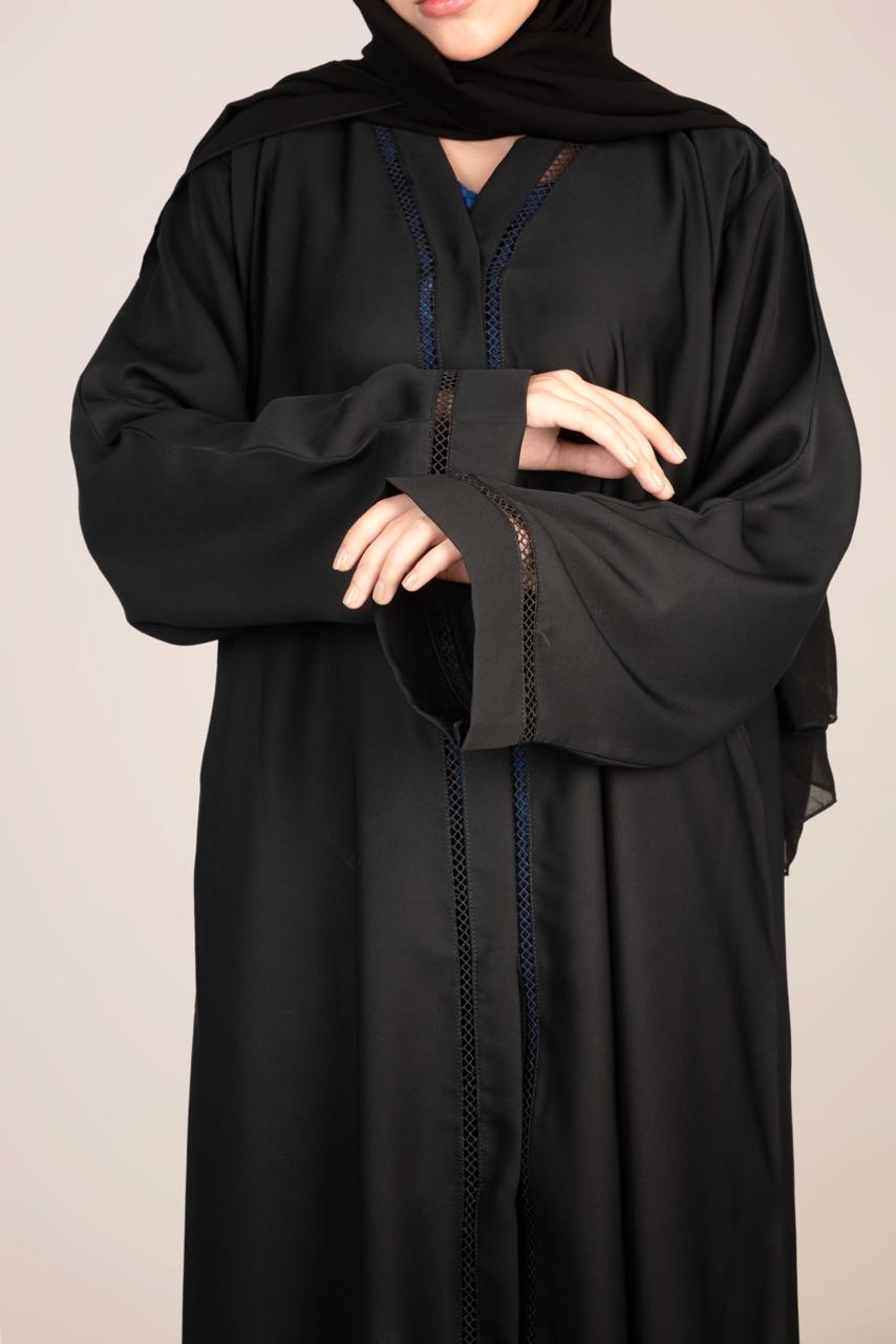 Elegant Black Abaya with Hijab