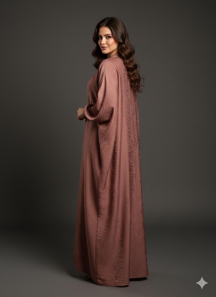 Dusty Rose Luxe Abaya